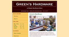 Desktop Screenshot of greenshardware.com