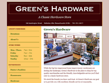Tablet Screenshot of greenshardware.com